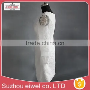 Long Sleeve Lace Applique Bridal Wedding Dress thumbnail-3