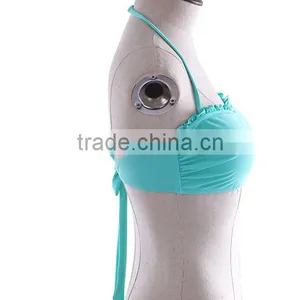 Hot Sale Summer Chevron Swim Ruffle Bandeau Top thumbnail-5