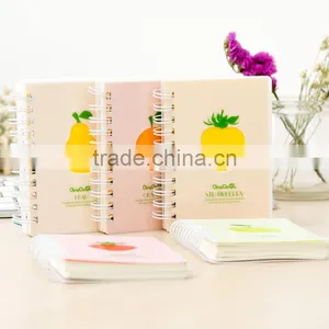 Cute Colors PP Cover Notepad Customizable Wire-o Binding Memo Pad thumbnail-1