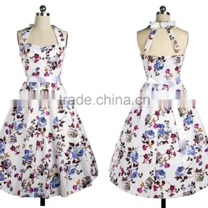 Walson Womens Ladies New Floral Vintage 1950s Rockabilly Party Prom Tea Dress thumbnail-1