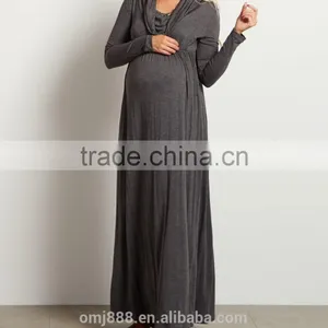 Maternity Wear Women Evening Cowl Neck Maxi Dress thumbnail-3