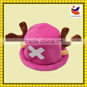 Factory Direct Wholesale Professional Custom Anime One Piece Tony Tony.Chopper Plush Hat One Piece Chopper Hat thumbnail-1