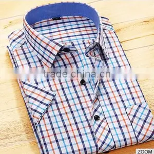 2015 Summer New Short Sleeve Shirt Man Shirt Dress Shirt Men's Clothing thumbnail-1