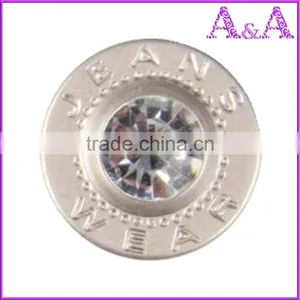 Metal Jeans Buttons With Stone Custom Jeans Button High Qualiity Button thumbnail-3