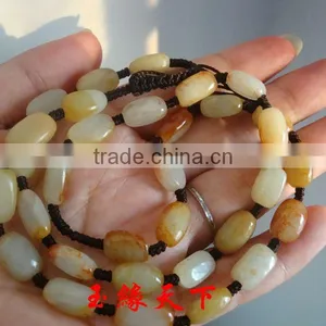 HEtian Jade Seed Makings Red-skinned Wampee Seeds Necklace the Original Stone Material Handmade Necklace Jewels Jade Stone thumbnail-4