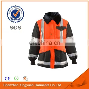 Waterproof Jacket With Safety Work Hi Vis Cold Storage Fleece Collar thumbnail-2