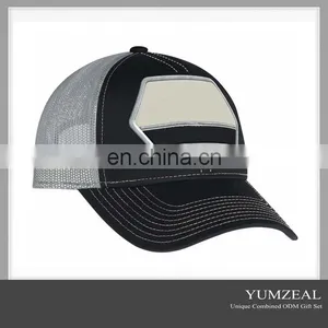 Distressed Embroidery Patch Mesh Baseball Trucker Cap Wholesale thumbnail-1
