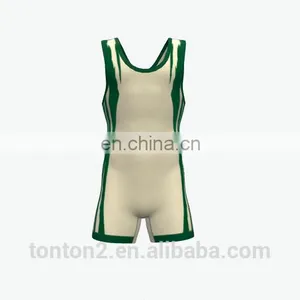OEM Custom Logo Cheapest Price Summer Men Casual Design 100% Organic Cotton Wrestling Singlet thumbnail-1