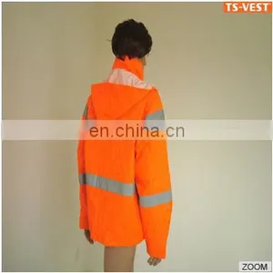 Safety Reflective Rain Coat Waterproof Clothe thumbnail-3