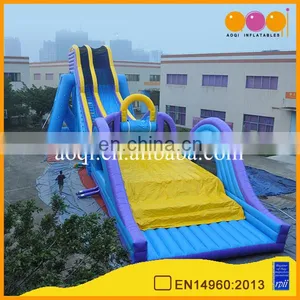 Super Fun High Inflatable Water Slide With Air Jump Bag for Sale thumbnail-2