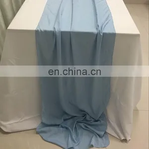 TR010C Wholesale Cheap Made in China Red Satin Table Runners for Weddings thumbnail-2