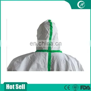Waterproof Green Seal Strip Safety Disposable Coverall thumbnail-2