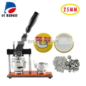 High Quality Rotary 1" 25mm Pin Badge Manual Metal Button Maker Machine Badge Making Press Machine thumbnail-1