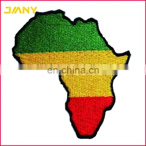 Custom Africa Map Rasta Rastafari Embroidered Iron on Patch thumbnail-1