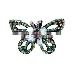 Hot Sale Green Blue Beading Sequins Butterfly Applique for Bag Dress thumbnail-3
