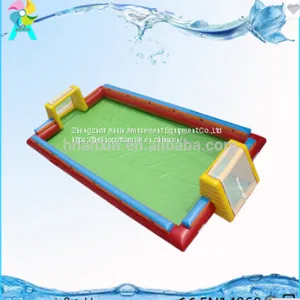14x7x0.55M Big Inflatable Soap Football Field / Soccer Football Field for Sale thumbnail-3