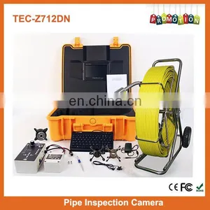 7" LCD Monitor Sewer Pipe Inspection Camera Underwater Camera With Metre Counter TEC-Z712DN thumbnail-1