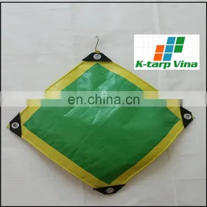 160 GSM Yellow/Green Tarpaulin - Korea Standard thumbnail-1