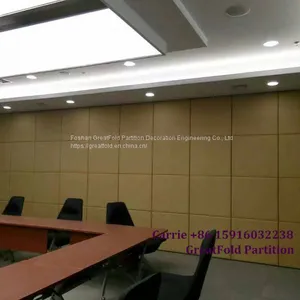 Office Folding Screen Room Divider With Wheels Partition Wall thumbnail-3