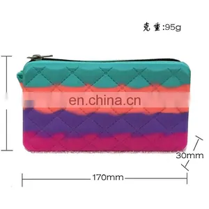 Fashion Clutch Candy Jelly Girls Purse Wallets Rectangle Women Wristlet Silicone Bags thumbnail-5