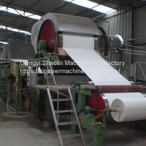 Small Investment Equipment 2ton per Day Cheap Price 1092mm Toilet Paper Machine thumbnail-3