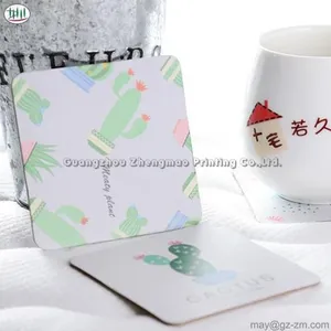 ECO Friendly Custom Picture Paper Coaster thumbnail-1