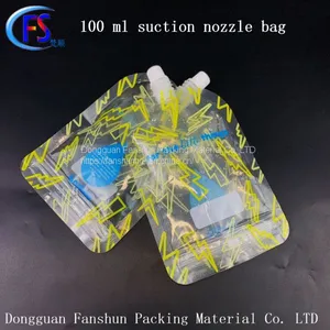 Transparent Bone Strip Sealing Nozzle Bag Juice Drink Sealing Bag 100ml Liquid Sealing Nozzle Bag thumbnail-3