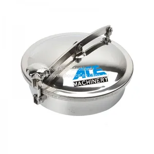 Stainless Steel Upper Seal Normal Pressure Round Tank Hatch Cover Circular Manway thumbnail-3