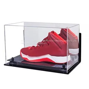 Luxury Sneaker Plexiglass Box Rotating 100% Clear Color Acrylic Shoe Case Display Stand25287 thumbnail-1
