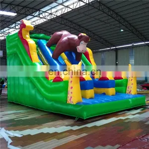 Best Price Commercial Inflatable Orangutan Slide Castle House, PVC Inflatable Slide Bouncer Castle For Adult and Kids thumbnail-5