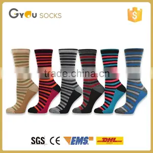 Custom Men Cotton Sports Socks Cartoon Middle Tube Cotton Socks With Colorful Stripes thumbnail-1