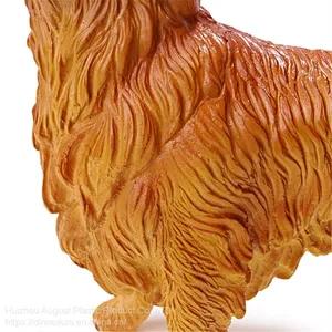Realistic Solid Resin Plastic Home Pet Series Animal Figure Golden Retriever Puppy Dog Model Gift thumbnail-5