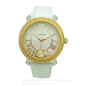 Genuine Leather Woman Watch Stainless Steel Fashion Lady Watch Quartz Wrist Gift Watches thumbnail-2