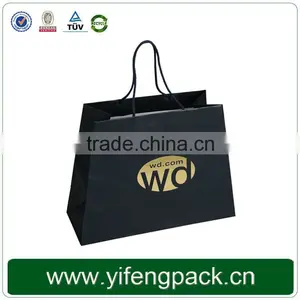 Art Paper Custom Wholesale Black Bread Paper Bag thumbnail-2