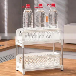Wholesale Table Kitchen Accessories Pantry Home Storage Slide Drawer Spice Rack Holders Plastic Sink Other Storage Baskets thumbnail-5