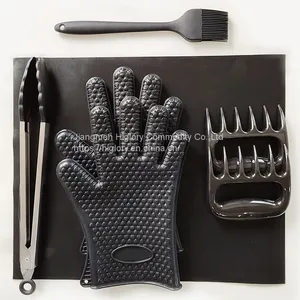 Paw Cleaner Portable Barbecue Tools Grill 8Pcs Set BBQ Tool Box Grill Tongs thumbnail-4