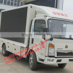 HOWO 6Wheels MiNI LED Trucks, Out Door Mobile LED Advertising Truck P10, P8, P6 LED Screen on Sales thumbnail-2