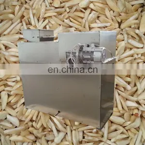 Dry Fruit Slicer Spring Onion Stripper Machine Peanut Kernel Slivering Almond Strip Machine thumbnail-1