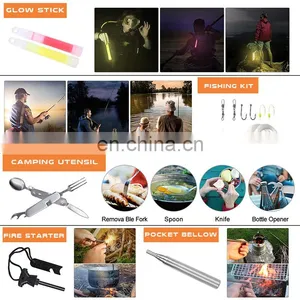 232 Pcs Professional Survival GearTactical First Aid Kit Bag SOS Emergency Survival Gear Bag Outdoor Survival Kit thumbnail-3