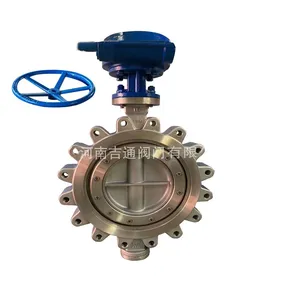 Manufacturer Wholesale ANSI Butterfly Valve Stainless Steel Lug Hard Seal Worm Gear Butterfly Valve thumbnail-4
