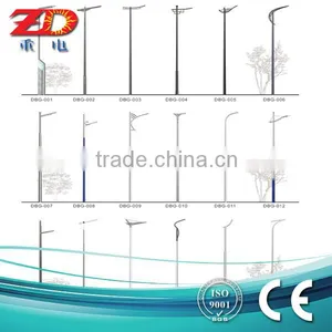 2016 High Quality Q235 Hot Dip Galvanized Outdoor Steel Lamp Post Light Pole thumbnail-1