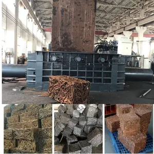 2000Ton Double Main Cylinders Heavy Duty HMS1 Steel Rebars Baling Press Machine thumbnail-4