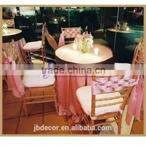 SH060A Originality Hand-woven Pink Elegant Weeding Chair Sash thumbnail-1