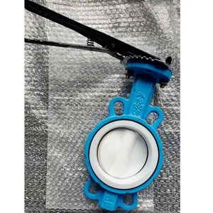 Tyco Fluorine-lined Butterfly Valve, Plastic-lined Valve, Factory Direct Supply, High-class Ptfe/f4 D71f4-10q thumbnail-2