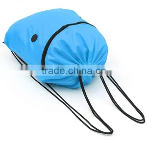 Wholesale Custom LOGO Waterproof Nylon Polyester Drawstring Cinch Sack Bag thumbnail-1
