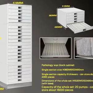 Cold Rolled Steel Pathology Slide Cabinet - 14,000 Slides Capacity, Anti-Dust Dividers for Humid Climates thumbnail-5