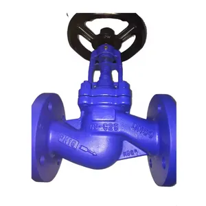 Factory Direct DIN Cast Carbon Steel PN16 Cast Ductile Iron GG25 GGG50 Flange End Bellows Seal Globe Valve thumbnail-5