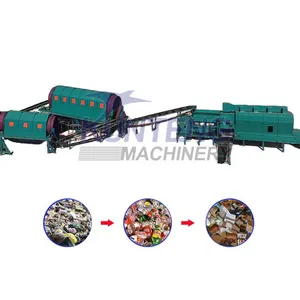 Ballistic Separator for Msw Waste Sorting Machine Rotary Drum Garbage Screening Equipment Domestic Waste Sorting Treatment Plant EPC thumbnail-1