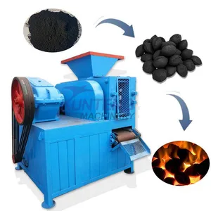 Coal Briquette Roller Press Machine Charcoal Powder Briquette Equipment Iron Powder Briquette Press Machine EPC thumbnail-1