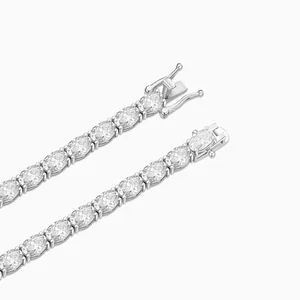 Shining Star Jewelry Women's Cubic Zirconia Oval Cut 925 Silver Tennis Bracelet thumbnail-4